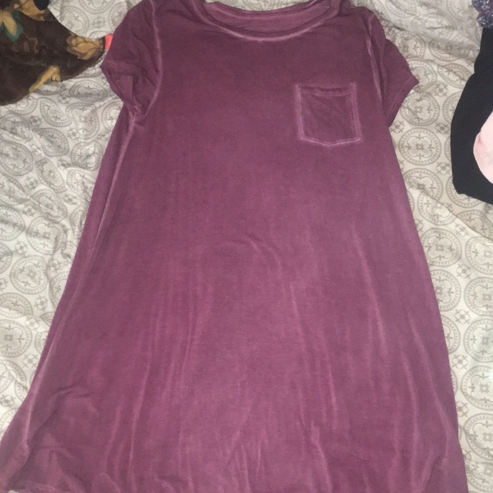 Mauve Tee Shirt Dress